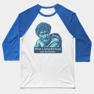 Aesop Portrait and Quote Baseball T-Shirt